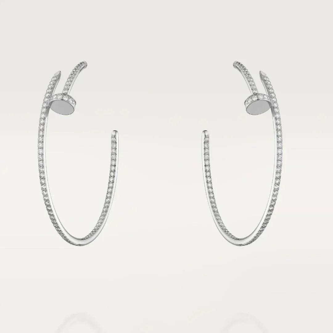 NAIL OHRRINGE DIAMANT | SILBER