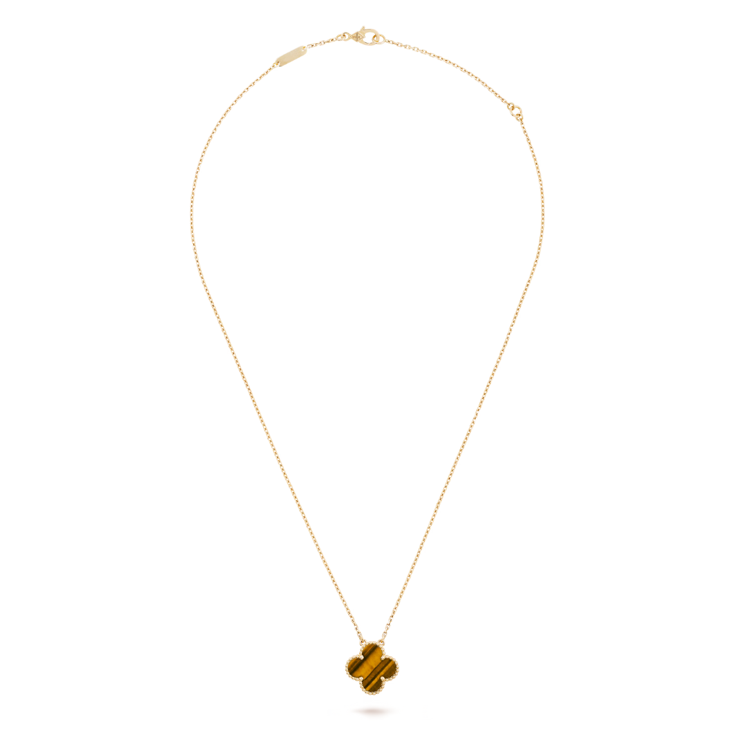 KLEEBLATT HALSKETTE | ROT GOLD