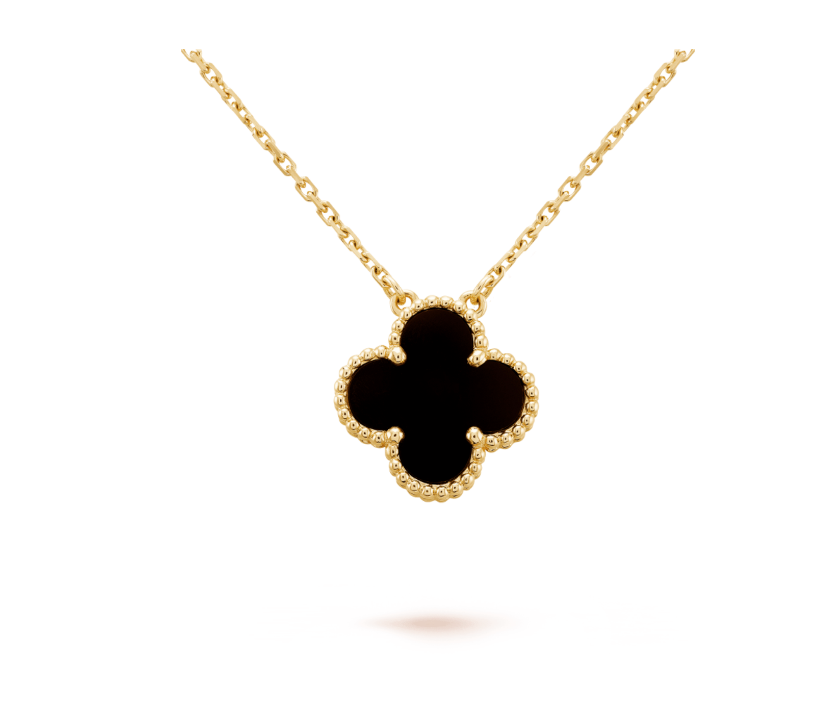 KLEEBLATT HALSKETTE | ONYX