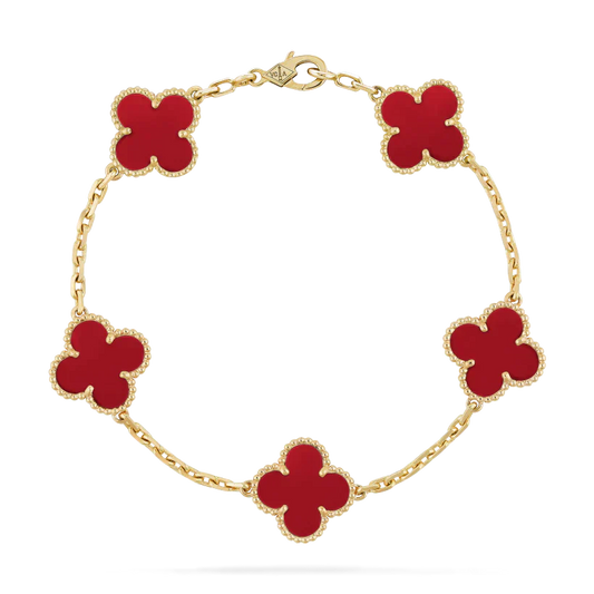 KLEEBLATT ARMBAND | RUBY