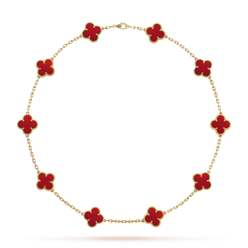 KLEEBLATT HALSKETTE 10 | RUBY