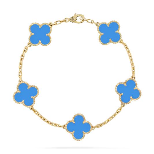 KLEEBLATT ARMBAND | ROYAL BLAU