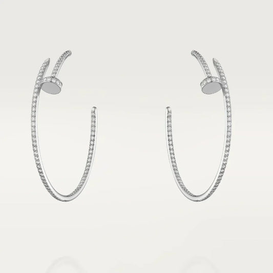 NAIL OHRRINGE DIAMANT | SILBER