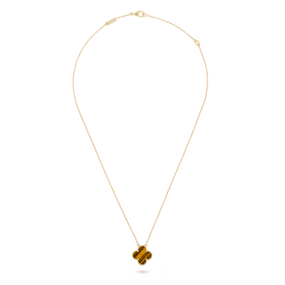 KLEEBLATT HALSKETTE | ROT GOLD