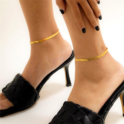 GIA GOLD HERRINGBONE FUSSKETTCHEN