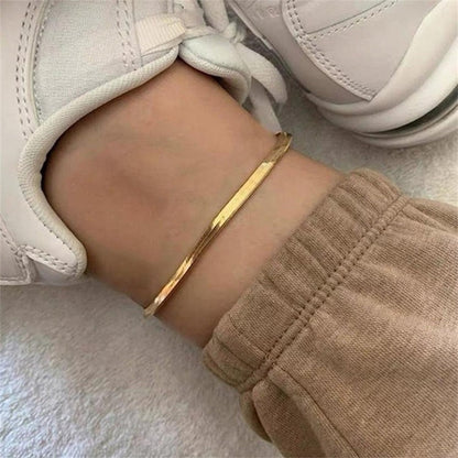 GIA GOLD HERRINGBONE FUSSKETTCHEN