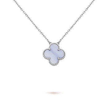 KLEEBLATT HALSKETTE | LAVENDER JADE