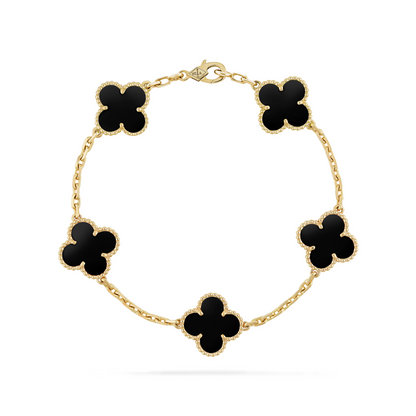 KLEEBLATT ARMBAND | ONYX