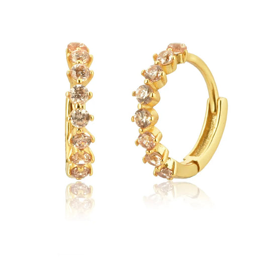 LE CHIC OHRRINGE | GOLD ROSÉ QUARTZ