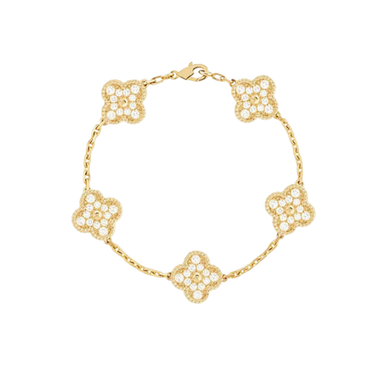 DELUXE KLEEBLATT ARMBAND | GOLD
