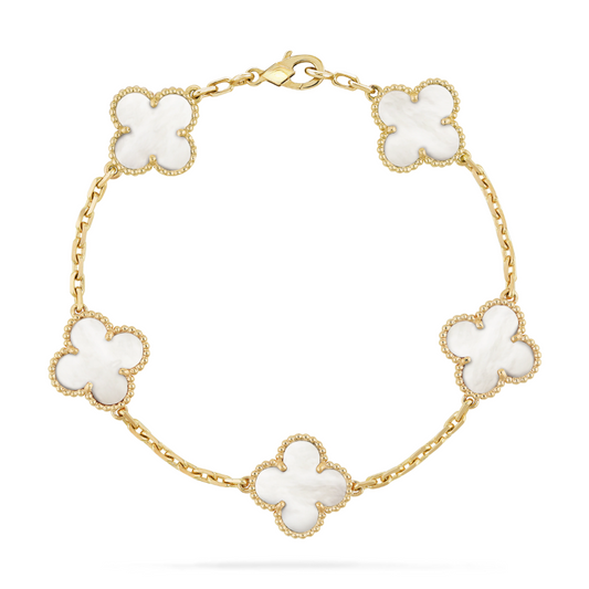 KLEEBLATT ARMBAND | PERLE