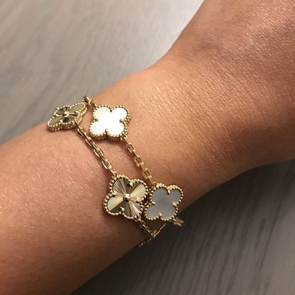 KLEEBLATT DELUXE ARMBAND | GOLD